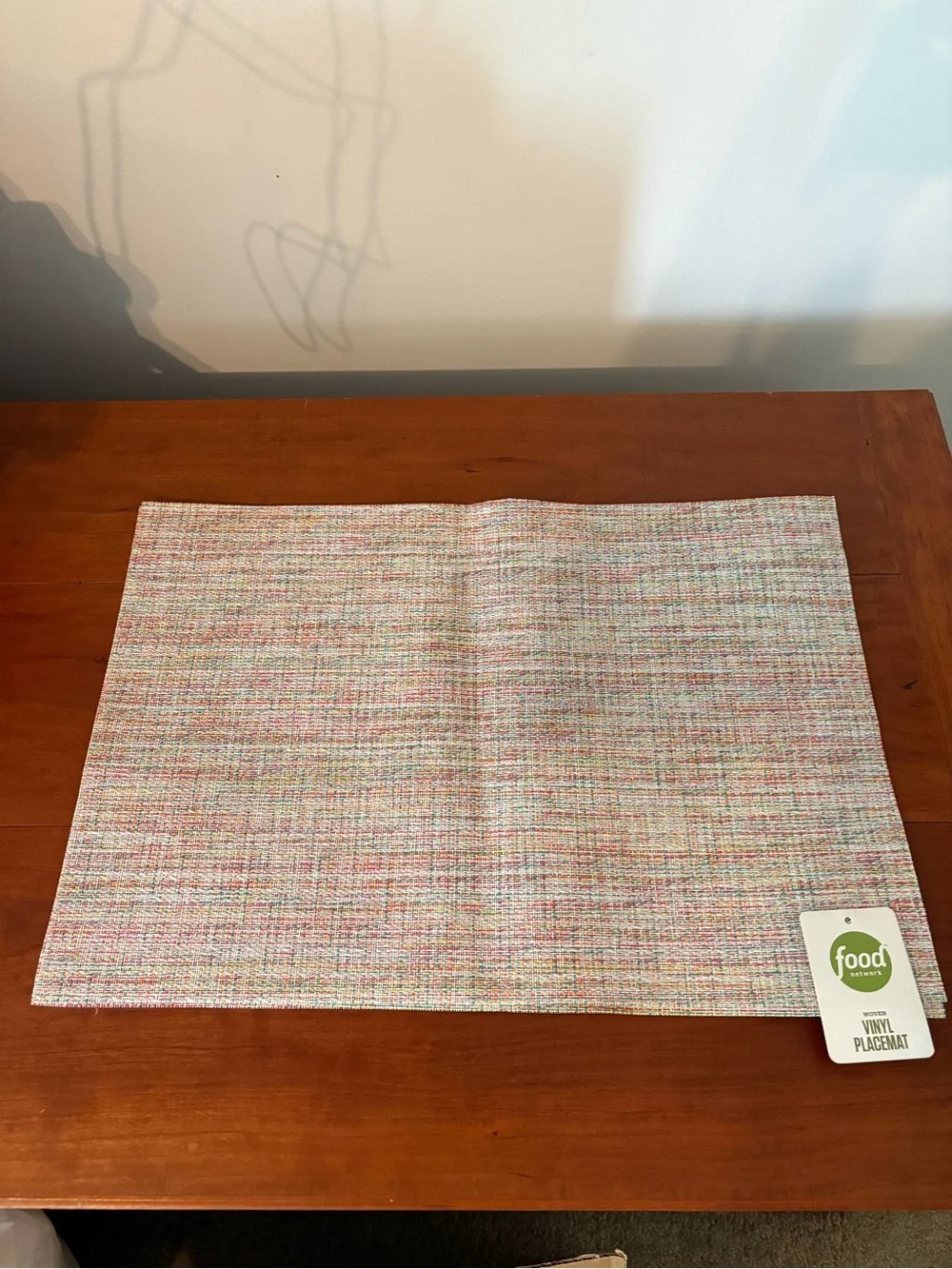 Food Network Woven Vinyl Placemat Set of 4 NWT Multicolor 13x19
